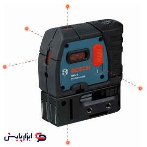 تراز لیزری نقطه ای نور قرمز بوش